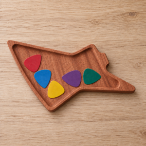 Mahogany Personalised Guitar Catch-All Tray