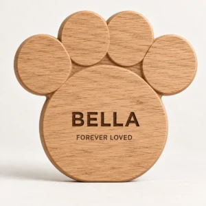 SIG-PET-001-OAK Oak Personalised Pet Memorial Sign