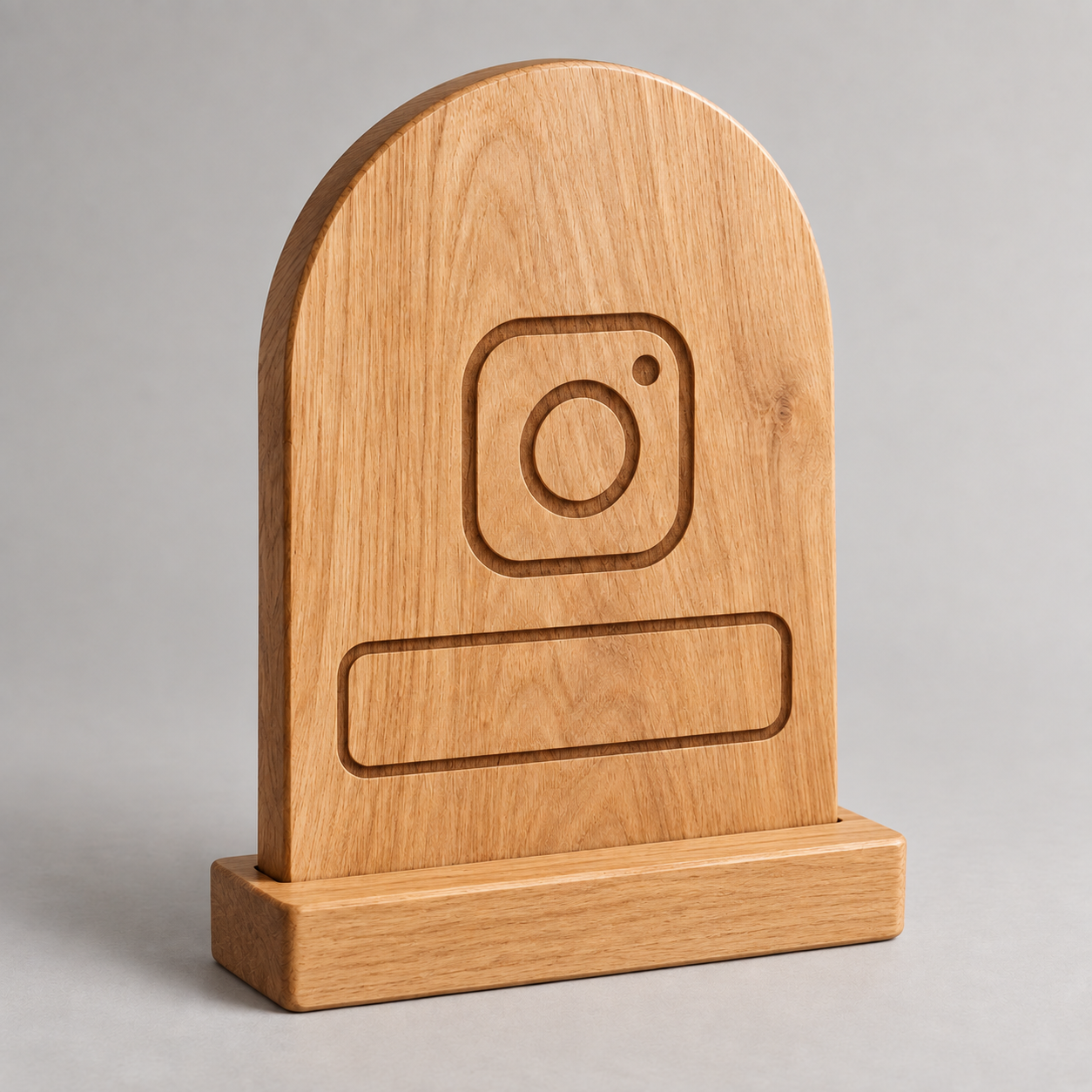 Social Media Handle Stand — AI product concept