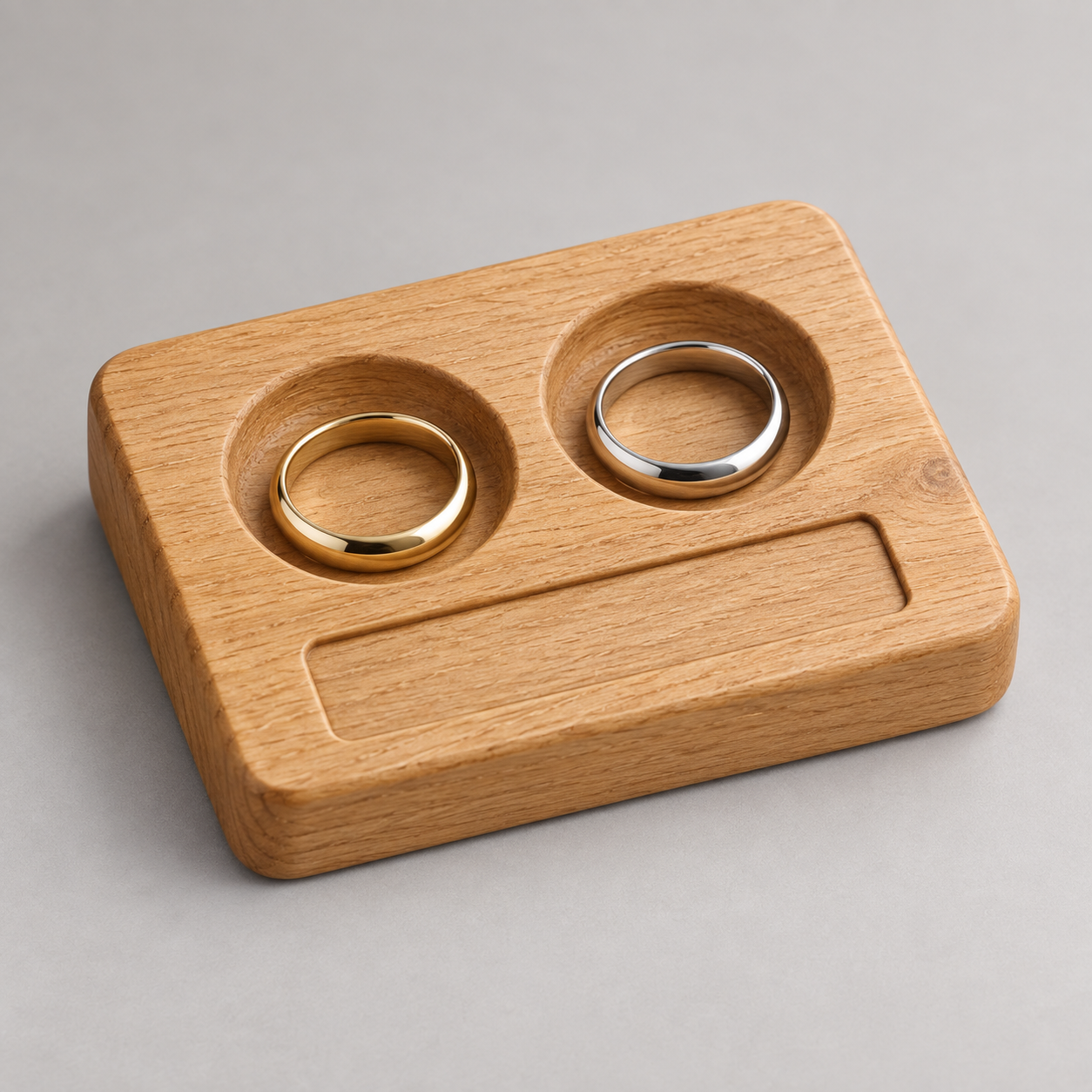 Wedding Ring Presentation Tray — AI product concept