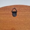 Personalised Mahogany Clock with 12, 3, 6 & 9 – Handmade Wooden Wall Clock