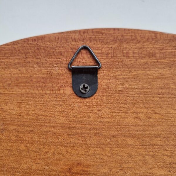 Personalised Mahogany Clock with 12, 3, 6 & 9 – Handmade Wooden Wall Clock