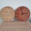 Personalised Mahogany Learning Clock – Engraved Wooden Wall Clock