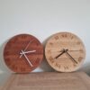 Personalised Mahogany Clock with Roman Numerals – Handmade Wooden Wall Clock